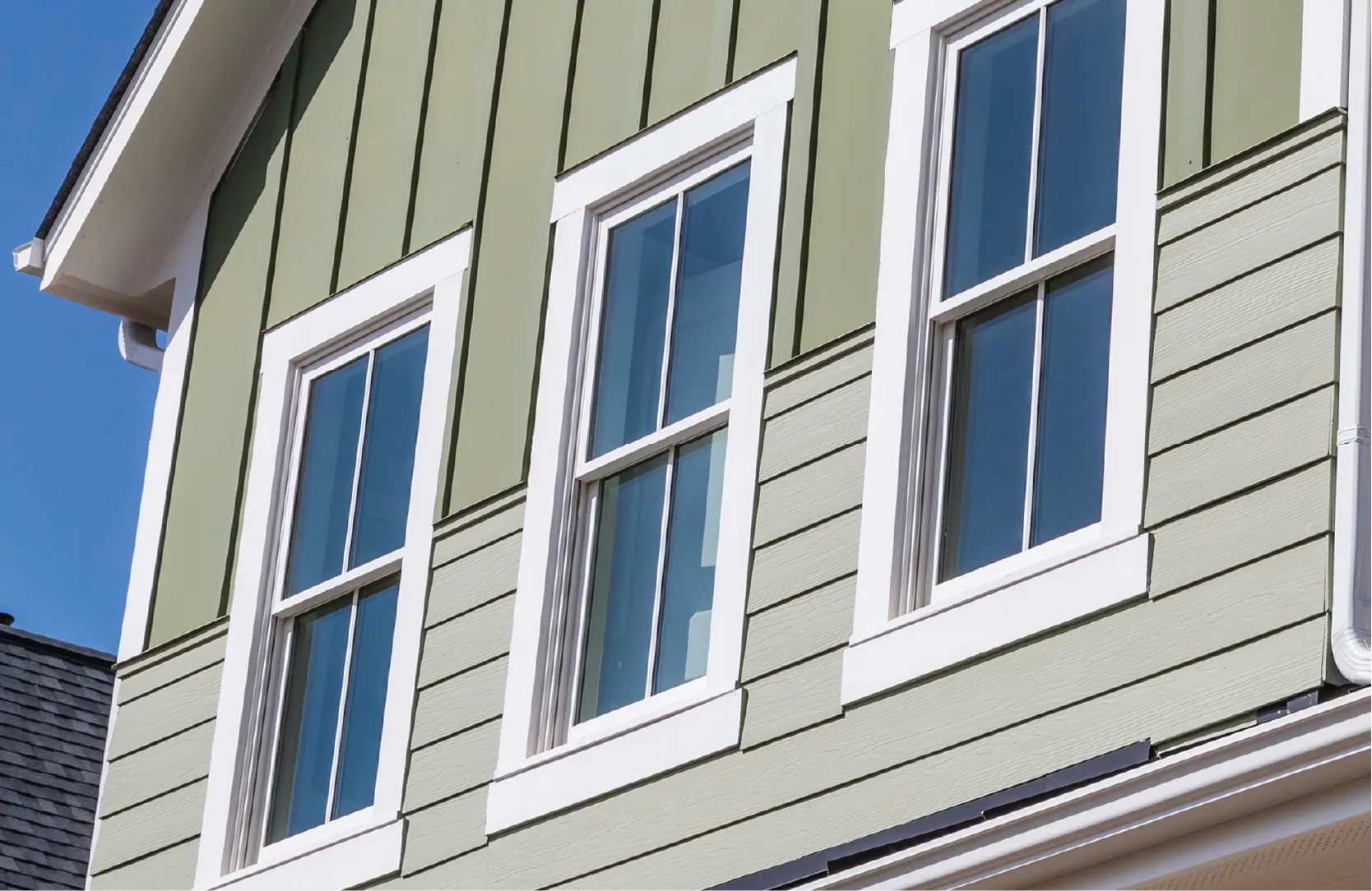Double hung style windows.